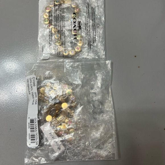 Coach Open Circle Tennis Necklace,nwt ! - Picture 6 of 6